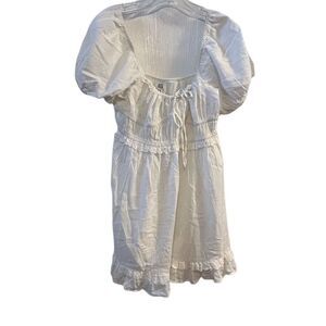 BDG Urban Outfitters Women's White Puff Sleeve Babydoll Minidress M